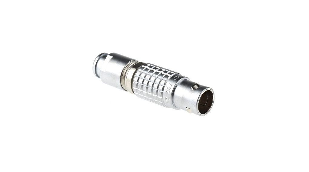 Circular Connector, 10 Contacts, Cable Mount, Plug, Male, IP50, 2B Series