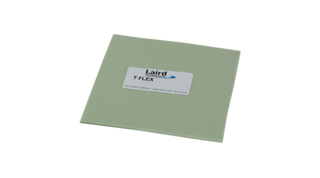 Tflex 380 thermische spleetvuller Lichtgroen Vierkant 1.2W/mK 228.6x228.6x2mm