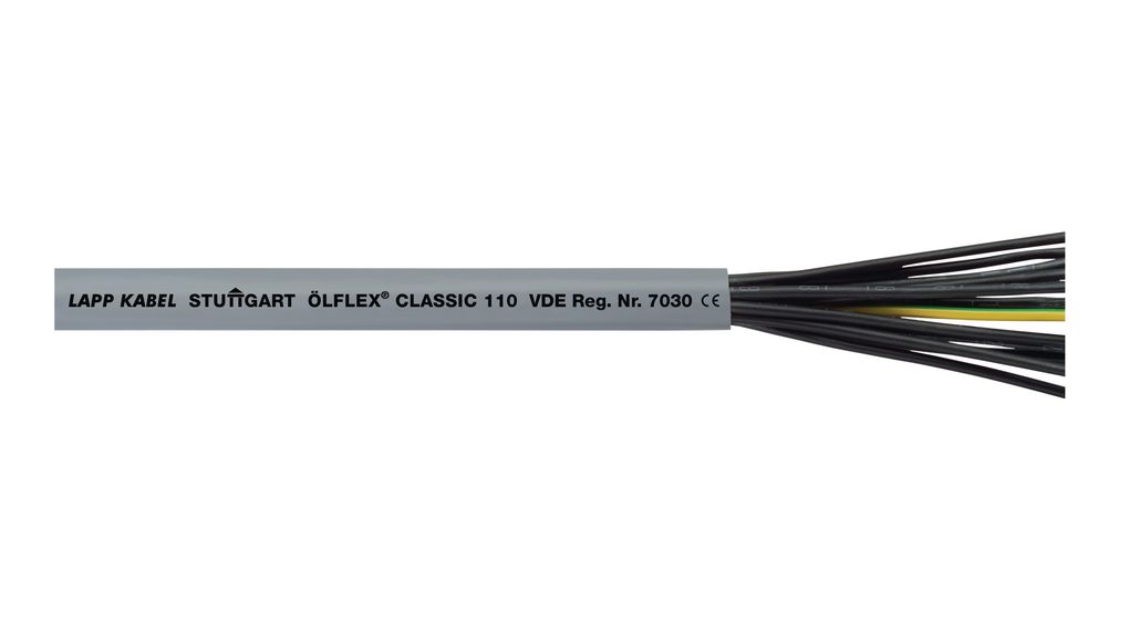 ÖLFLEX CLASSIC 110 2X1,5, Lapp Mehradriges Kabel, YY ungeschirmt, PVC, 2x  1.5mm², 50m, Grau