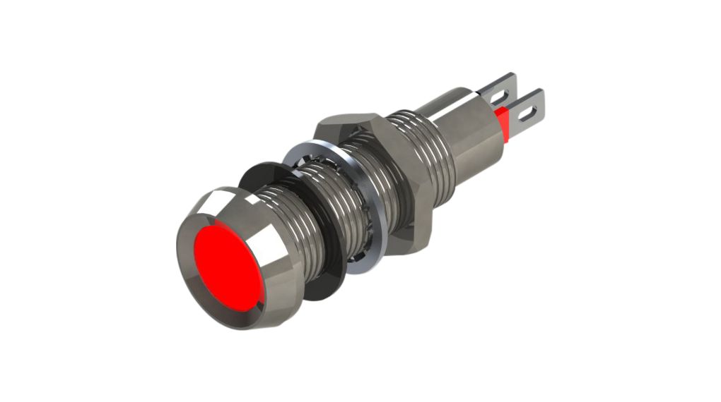 LED Indicator Red 8.1mm 6VDC 16mA