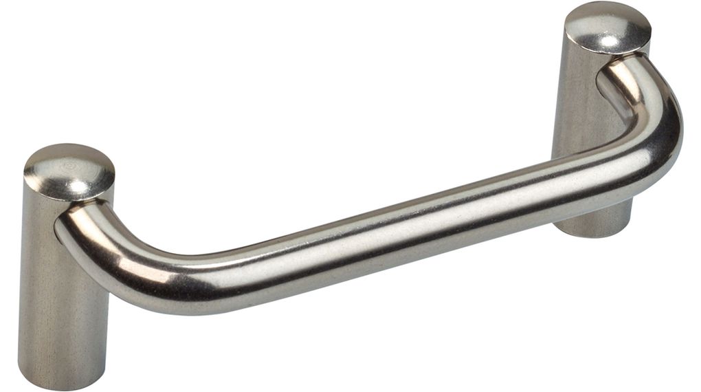 Collapsible handle 120 mm x 10 mm x 40 mm, 1000 N 120mm Stainless Steel Silver