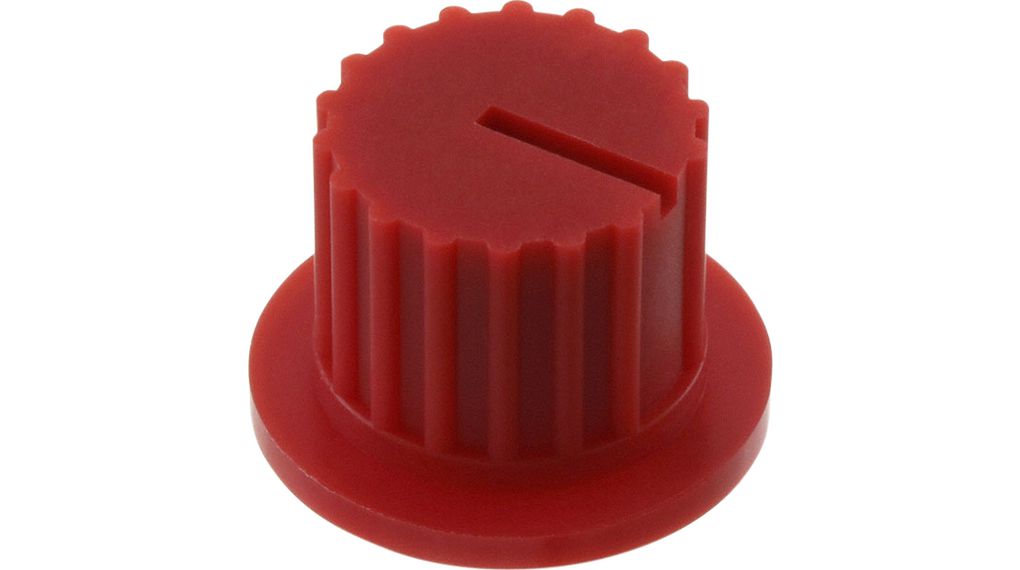 Rotary Knob with Flange 16mm Red With Indication Line NKK NR01 Series Rotary Switches