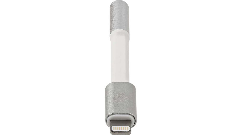 Audio Adapter, Straight, Apple Lightning - 3.5 mm Socket