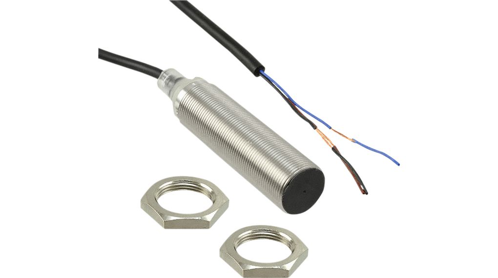 Inductive Sensor PNP, Make Contact (NO) 500Hz 30V 10mA 8mm IP67 Cable, 2 m E2B