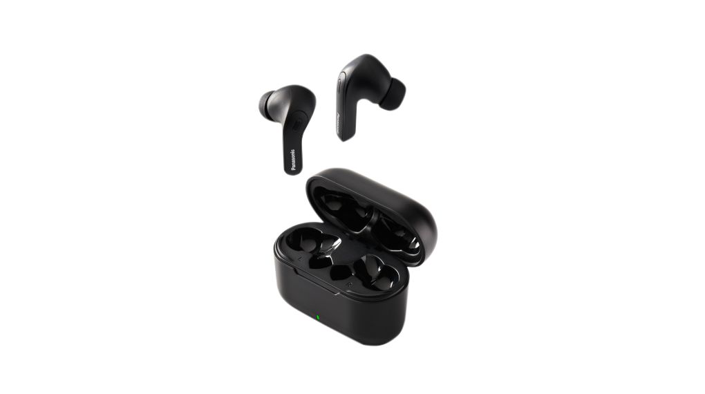 Headphones with Charging Case, In-Ear, 20kHz, Bluetooth, Black