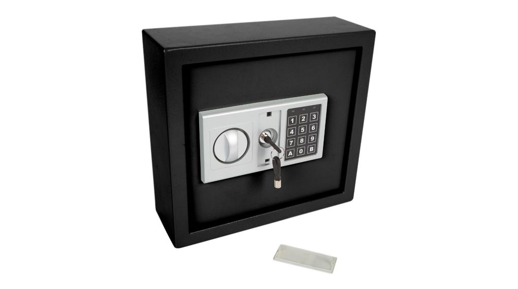 Schlüsseltresor, 30 x Schlüsselhaken, schwarz, 100x300x280mm