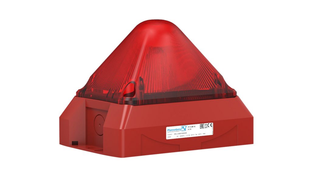 Signal Beacon AC 230V 150mA Red IP66 Screw Terminal PY X