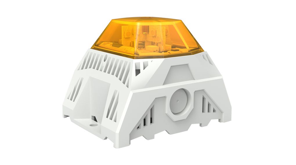 LED Buzzer PA L 1-R Žlutá Více tónů 253VAC 105dBA IP66 / IK07 Povrchová montáž