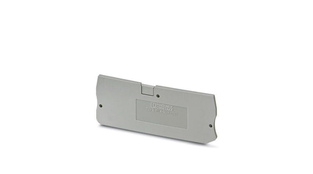 End plate, Grey, 77 x 29mm