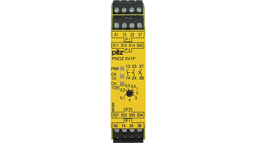 Safety Relay 1.5A 1NO 2NO DIN Rail Mount