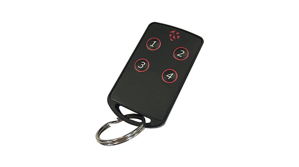 RF SolutionsFOBBER-8T4 4 Button Remote Control Fob, 869.5MHz