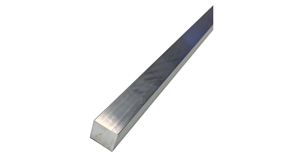 Aluminium Square Bar, 15mm W, 15mm H, 1m L