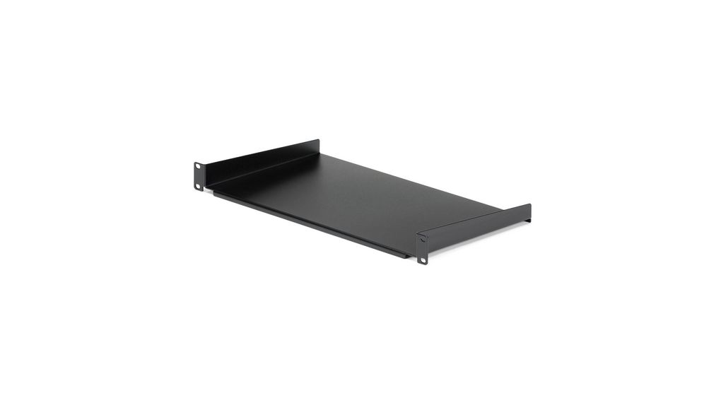 Fixed Server Rack Mount Shelf, 250mm, Schwarz