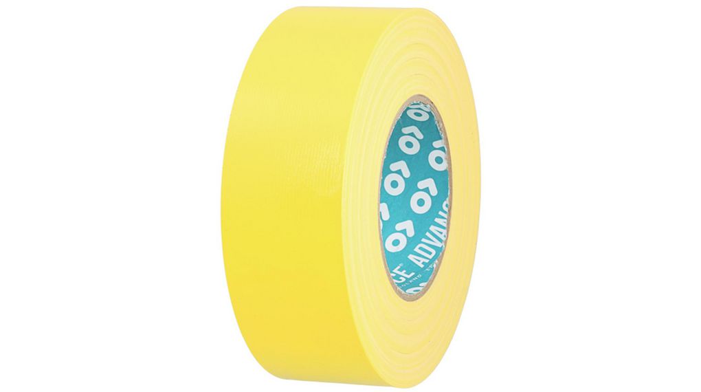 Advance Tapes AT175 Cloth Tape, 50m x 50mm, Yellow x 50m