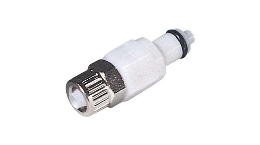 Colder Products Hose Connector, Straight Threaded Coupling, PTF 1/4in 4.3mm ID, 8.3 bar