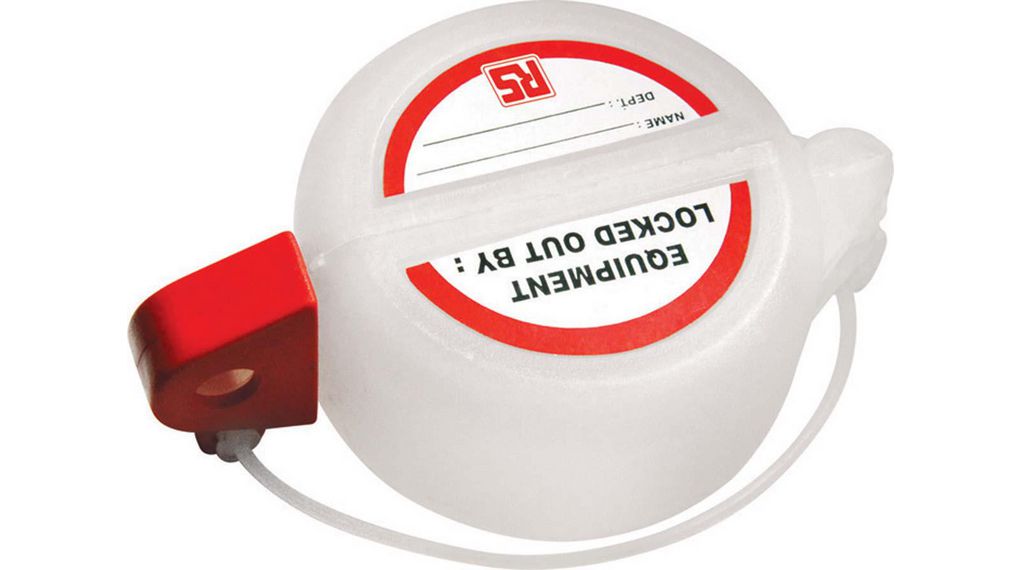 Clear 1-Lock Polycarbonate Push Button Lockout, 7.25mm Shackle