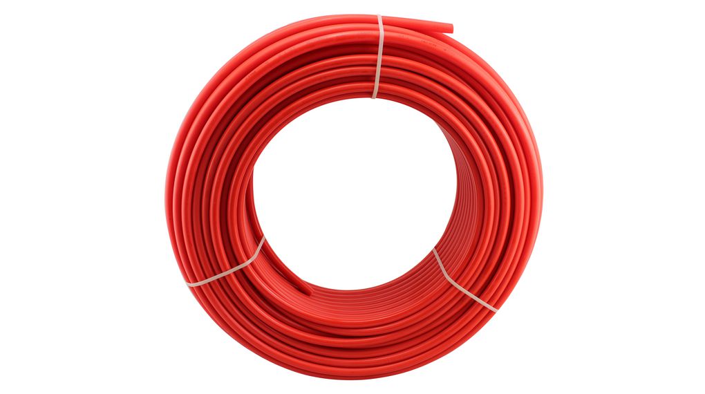 Tubing, 2mm, 4mm, Polyamide 12, 35bar, Red, 200m