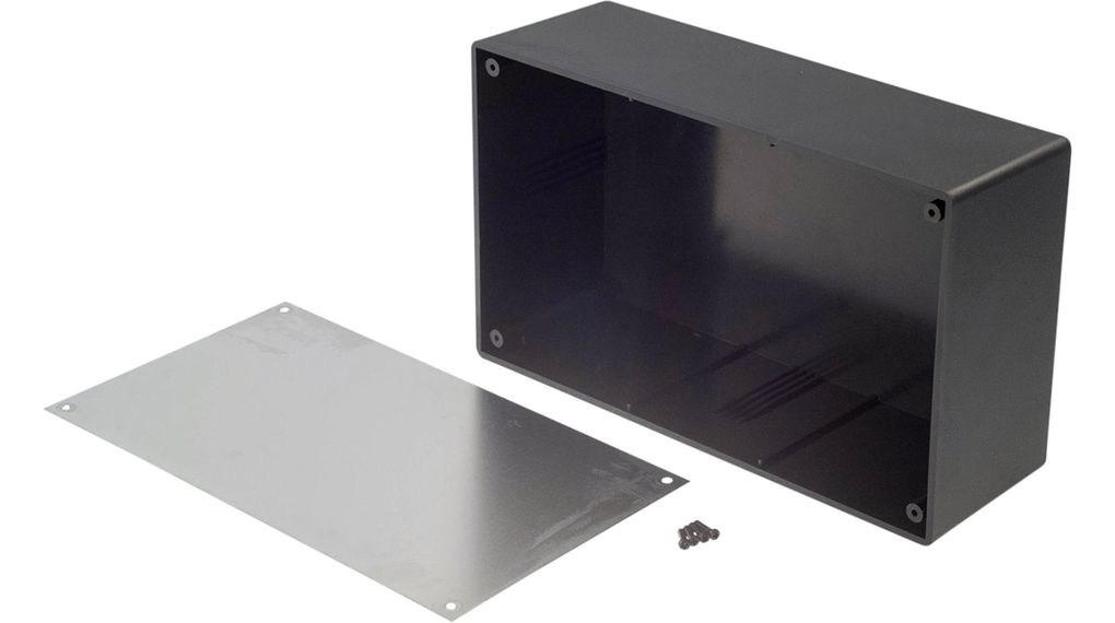Desktop Enclosure, ABS, 189x113x64mm, Black