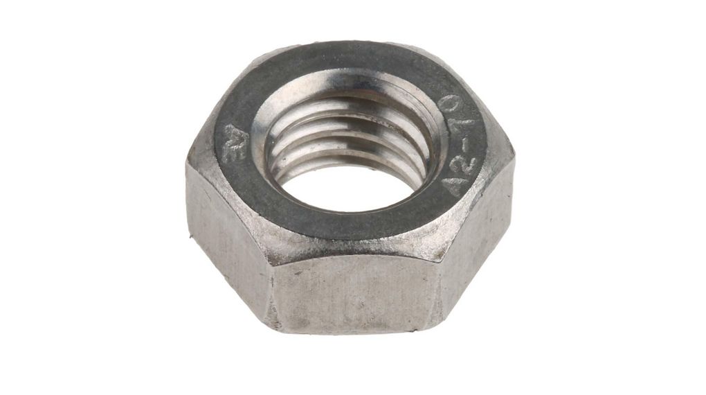 Hexagon Nut, M8, 6.8mm, Stainless Steel, Pack of 100 pieces