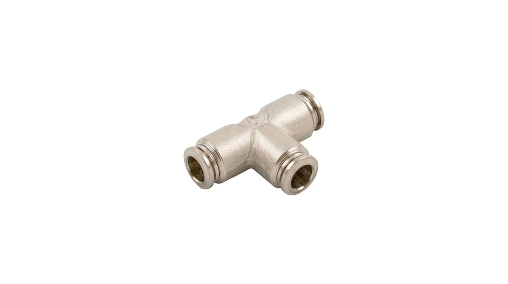 T-koppling, Ø 12 mm, instickskontakt, Ø 12 mm, instickskontakt, Mässing, 61mm, Paket med 10 delar