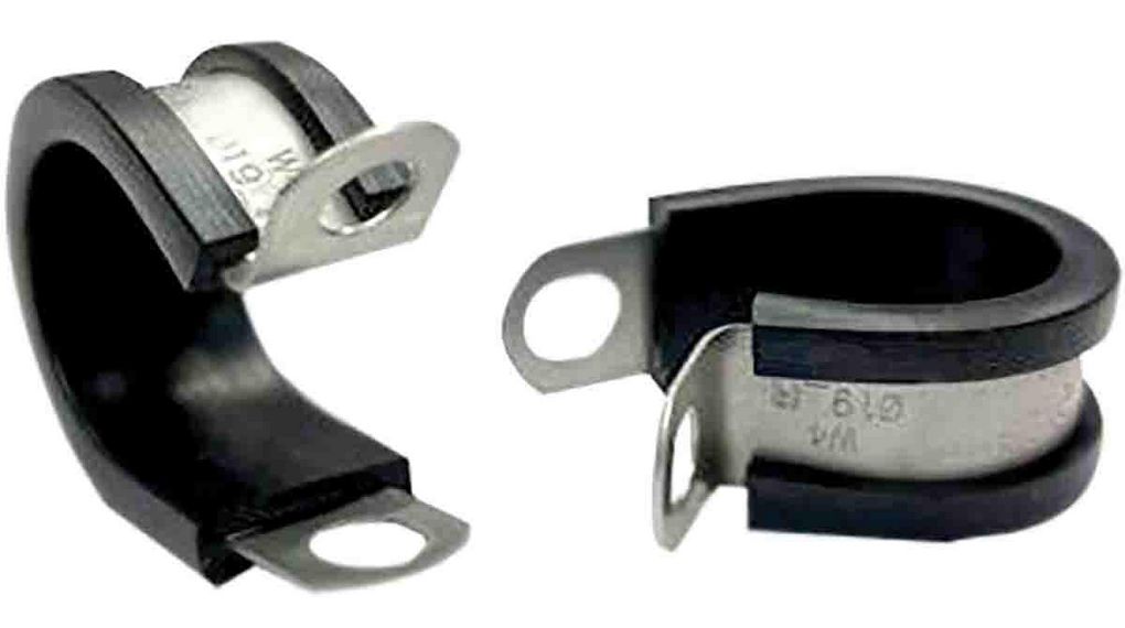 P-Clip, Stainless Steel, 21mm, Pack of 20 pieces