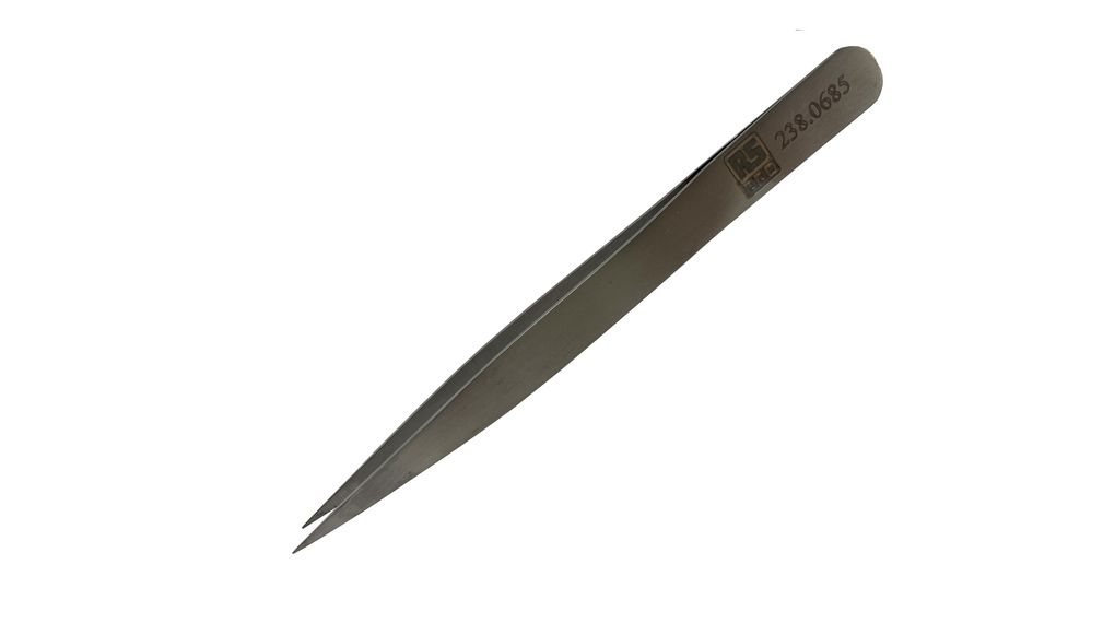 Pinzette Universal Kohlenstoffstahl Flach / Gezahnt 120mm