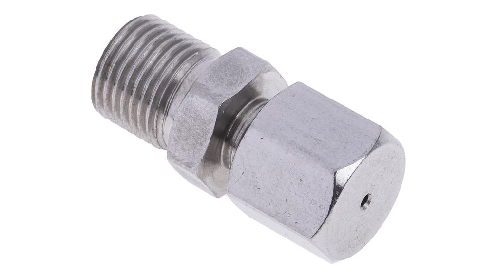 Compression Gland for Thermocouples, 1mm R1/8" Stainless Steel