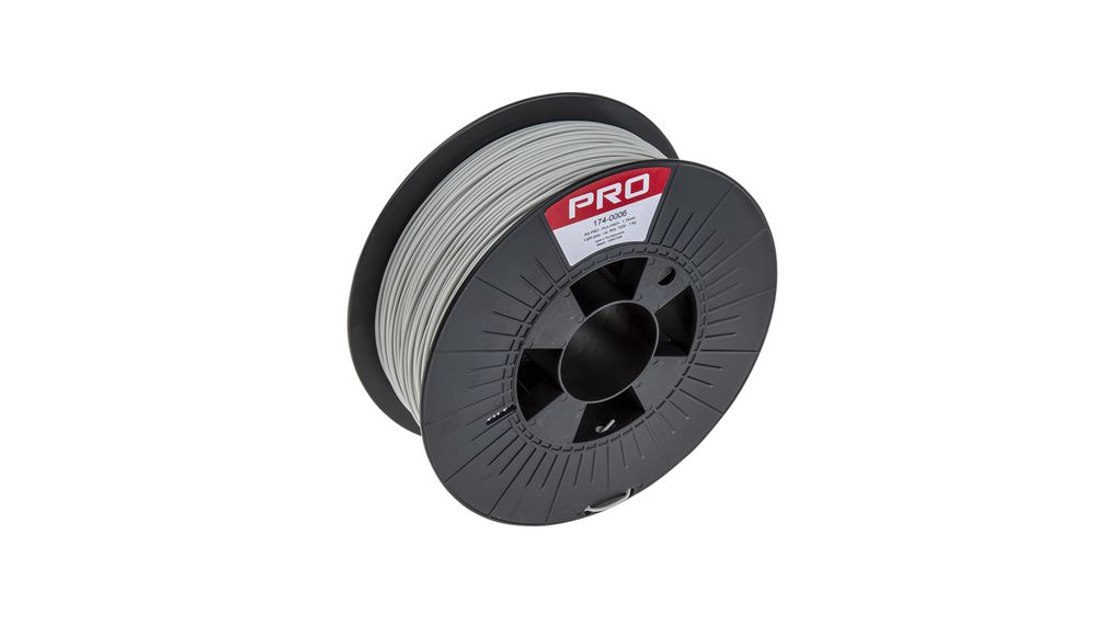 3D-printerdraad, PLA-X3, 1.75mm, Lichtgrijs, 1kg