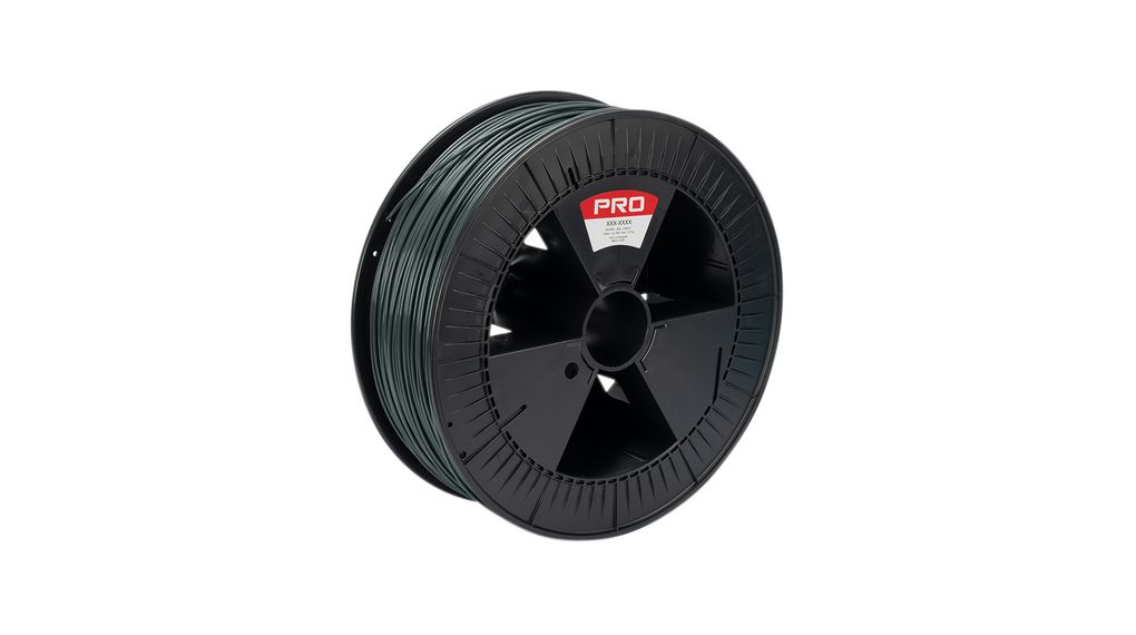 3D Printer Filament, PLA, 1.75mm, Grey, 2.3kg
