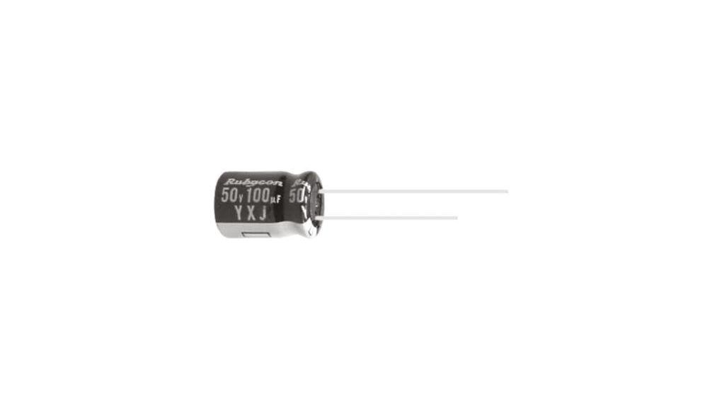 Rubycon 220uF Aluminium Electrolytic Capacitor 63V dc, Radial, Through Hole - 63YXJ220M10X20