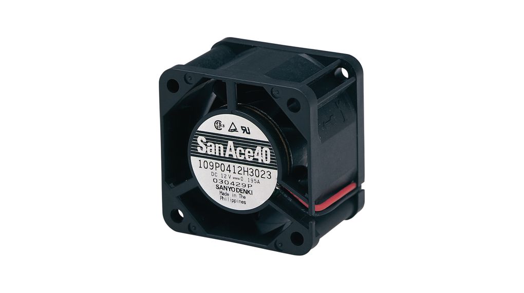 Axial Fan DC Ball 40x40x28mm 12V 35.4m³/h