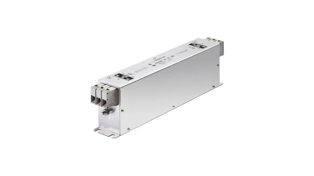 Schaffner, FN 3258 16A 480 V ac 60Hz, Chassis Mount EMI Filter, Wire Lead 3 Phase