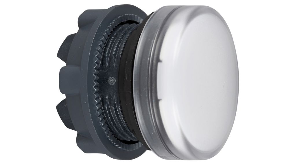 Front Element For Light Indicators White, Plastic, Ø22mm, IP69(K)