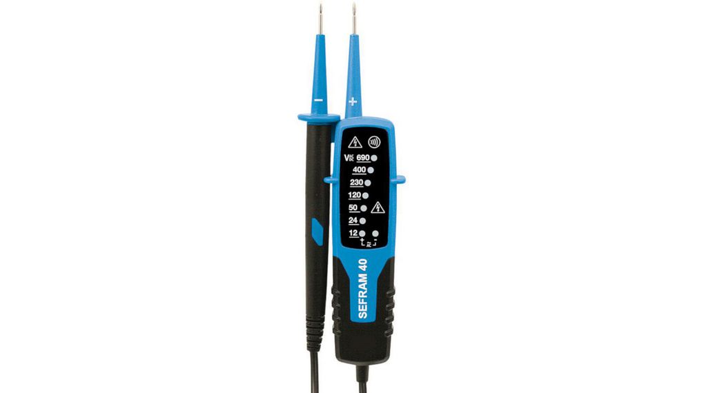 Voltage and Continuity Tester, IP54, None, Visual