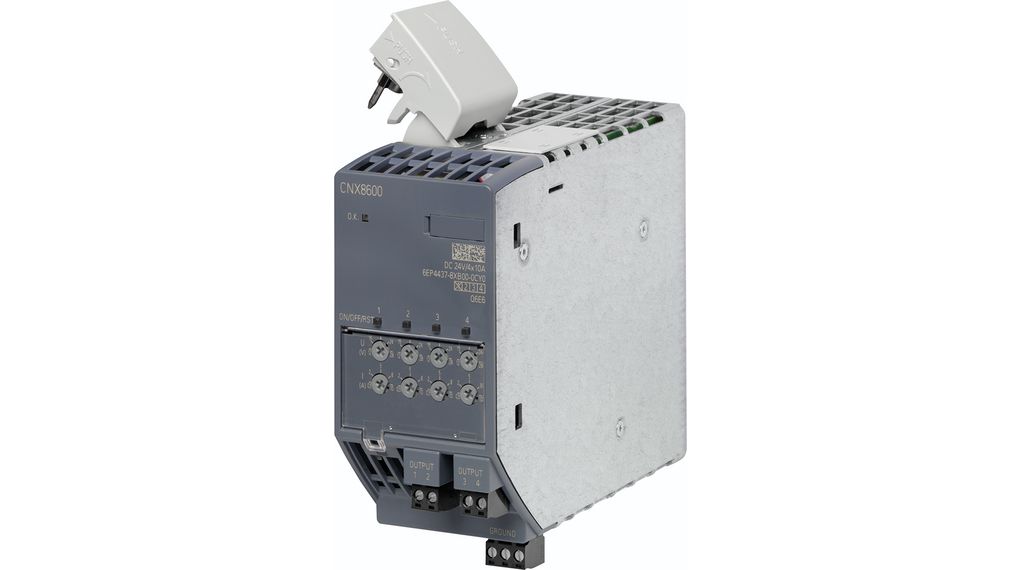 Rozšiřovací modul, CNX8600 4x10 A pro model PSU8600, Nastavitelný, 24 V / 10 A, 960 W, SITOP