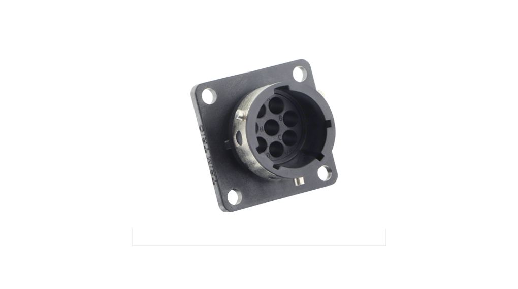 Connecteur cylindrique, Prise, 8 Contacts, 10A, 500V, IP69K / IP68