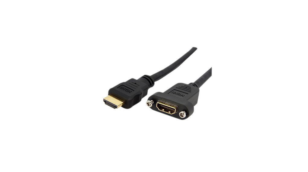 Video Cable, HDMI Socket - HDMI Plug, 3840 x 2160, 900mm