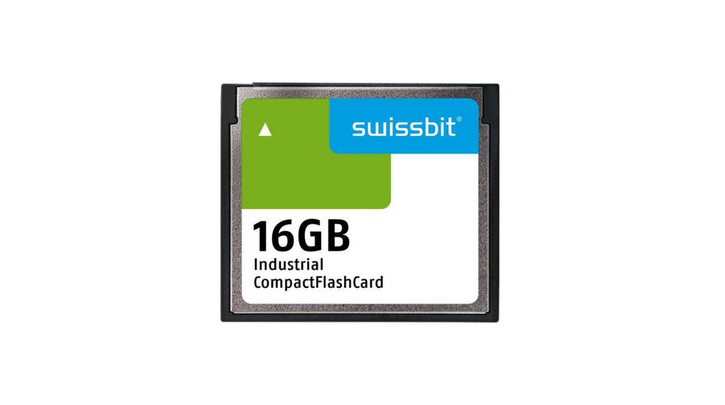 Minnekort, CompactFlash (CF), 16GB, 64MB/s, 43MB/s, Grå