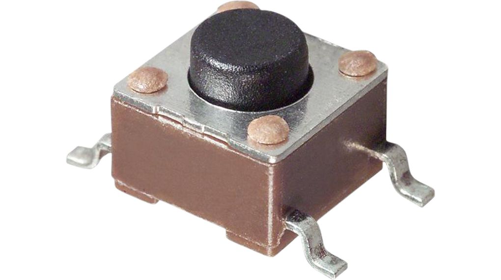 Tactile Switch 50 mA 24 VDC Momentary Function 1NO 1.57N SMD FSM