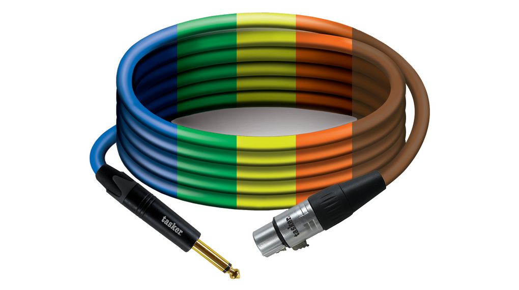 Audiokabel, Mono, Klinkenstecker 6.35 mm - XLR 3-Pin Socket, 6m