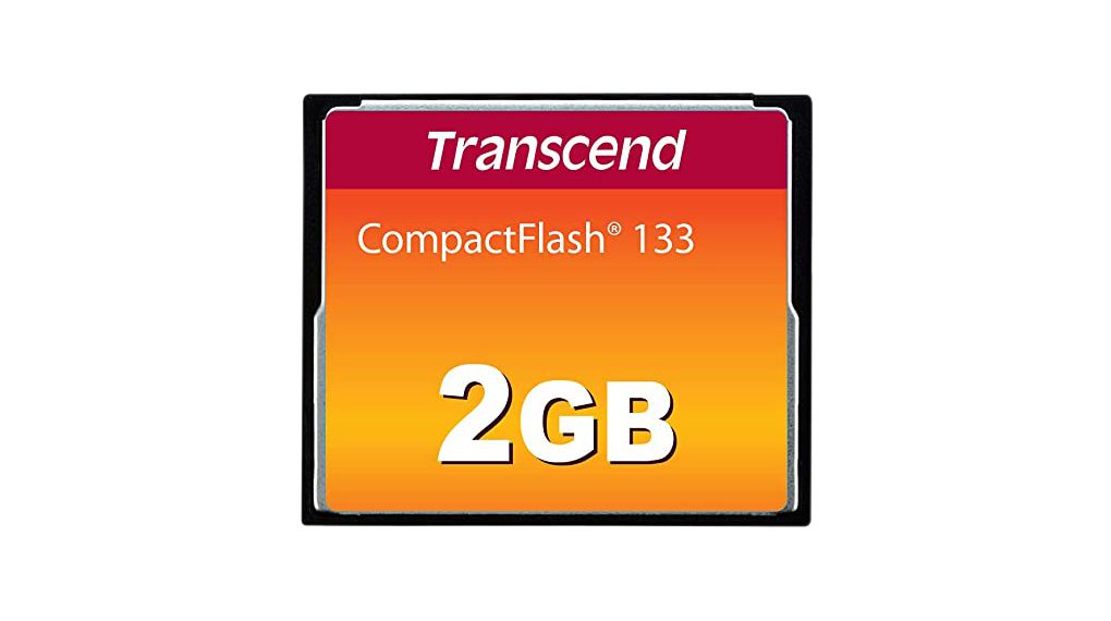 Memory Card, CompactFlash (CF), 2GB, 50MB/s, 20MB/s, Orange