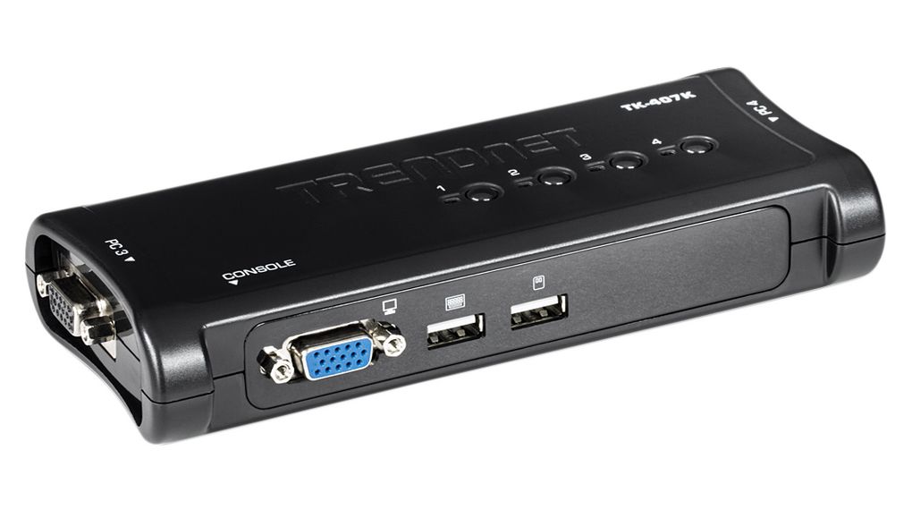 4-Port KVM Switch, 2048 x 1536, VGA - USB-A