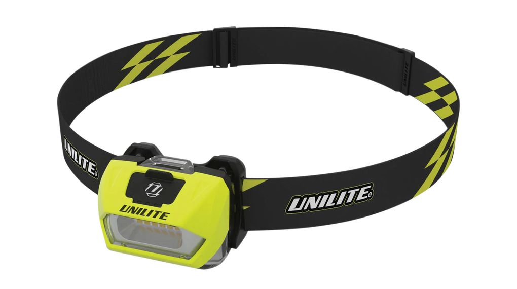 Headlamp, LED, 3x AAA / Rechargeable, 350lm, 27m, IPX6, Black / Yellow