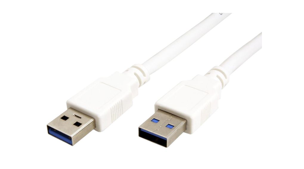 Hassy stout Gebruikelijk 11.99.8976 | Value Cable, USB-A-stekker - USB-A-stekker, 3m, USB 3.0, Wit |  Distrelec Belgium