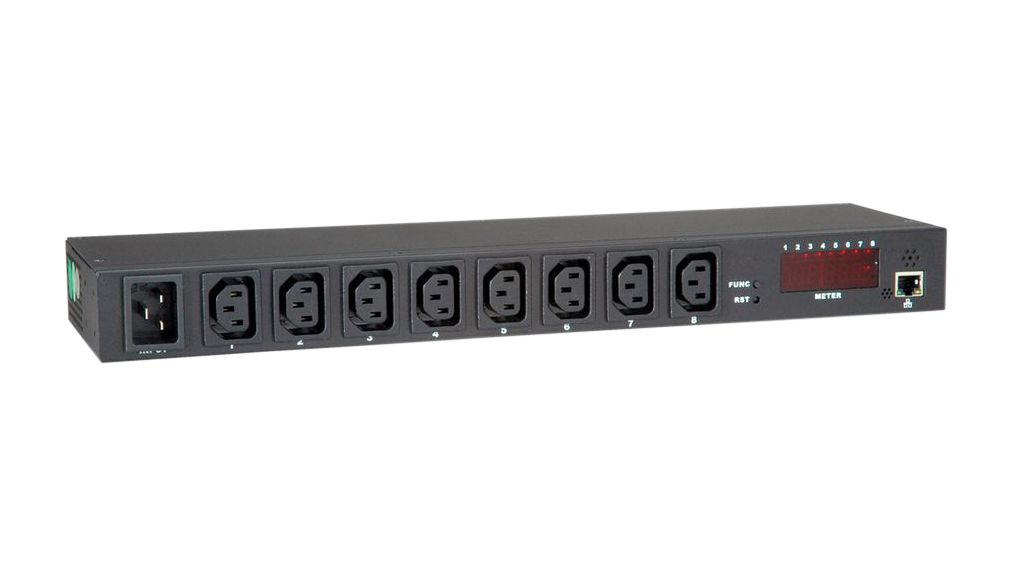 Power Distribution Unit 8x IEC 60320 C13 Socket / RJ45 - IEC 60320 C20 Plug
