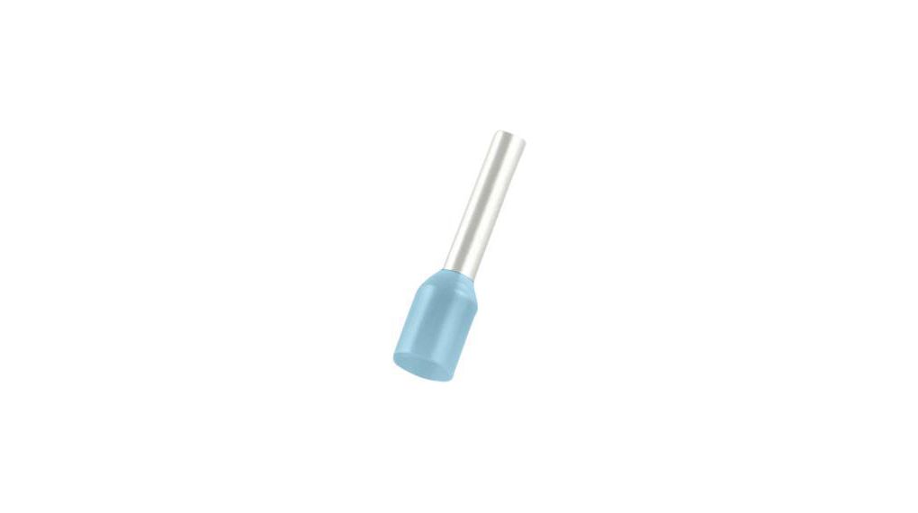 Bootlace Ferrule 0.25mm² Light Blue 10mm Pack of 500 pieces