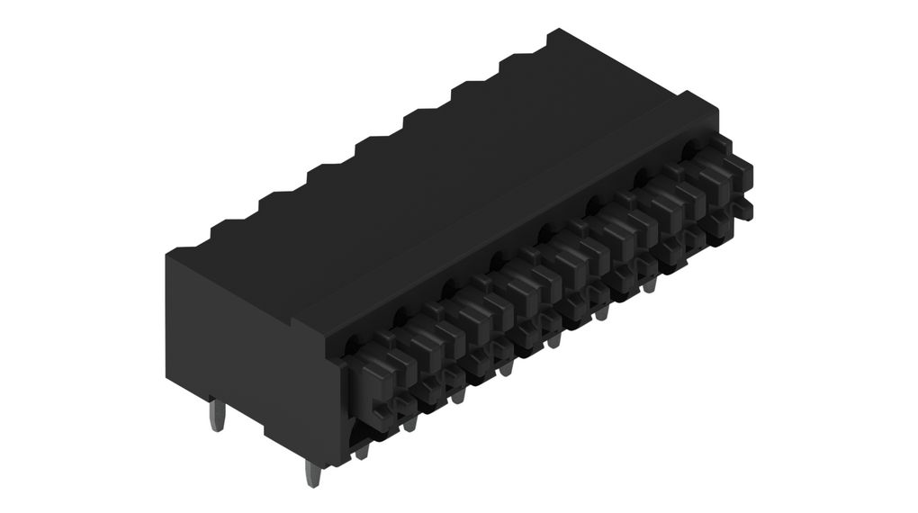 PCB Terminal Block, THT, 3.5mm Pitch, Right Angle, Push-In, 8 Poles