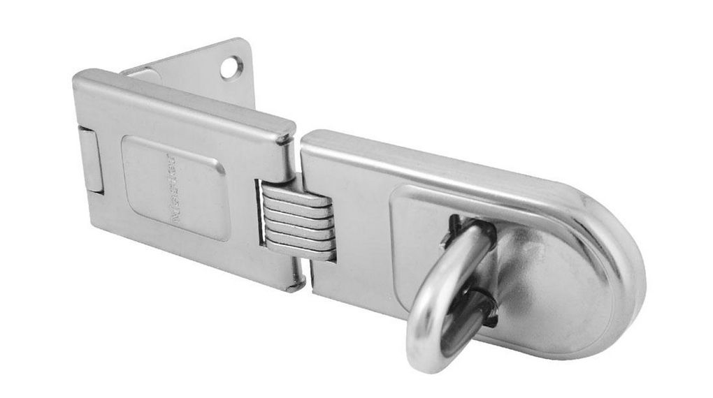 Master Lock Hardened Steel Hasp & Staple, 160mm, 11mm