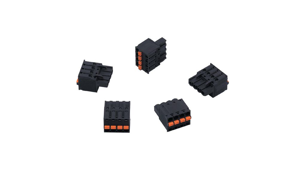 ifm electronic E70232 Series Pluggable Terminal Block, 10A, Pack of 6 pieces