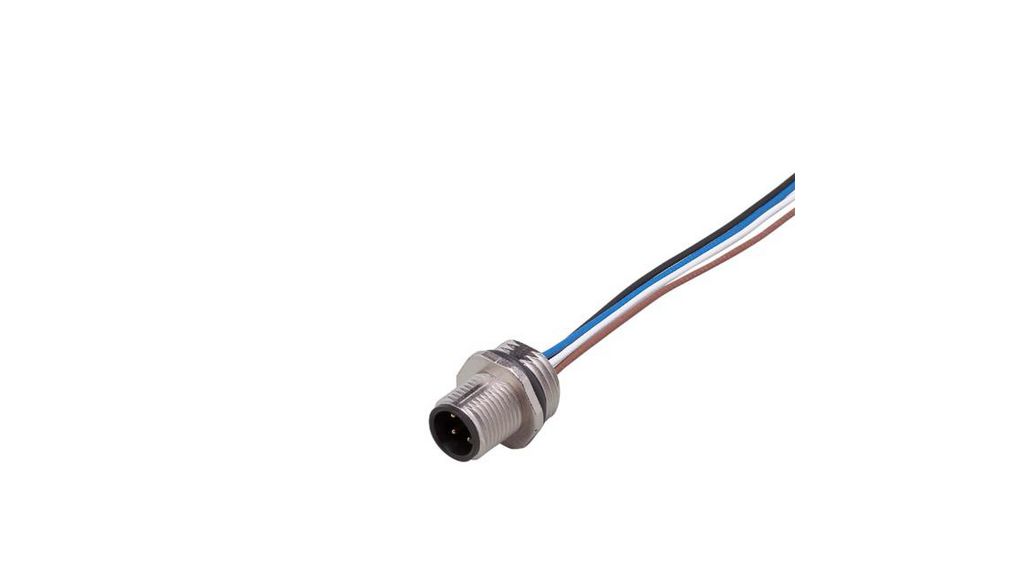 ifm electronic Circular Connector, 1 Contacts, Screw, M12 Connector, Plug, Male, IP67, E104 Series, Steckbuchse, 1 Anzahl Kontakte, 4A, 25V, IP67
